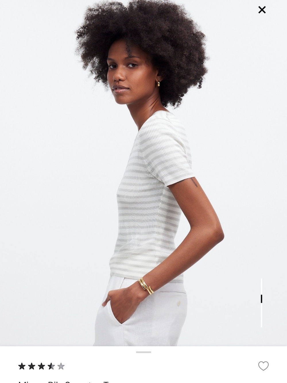 New Madewell ribbed tee